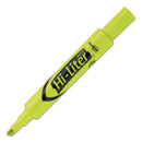 Avery HI-LITER Desk-Style Highlighters, Fluorescent Yellow Ink, Chisel Tip, Yellow/Black Barrel, Dozen