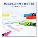Avery HI-LITER Desk-Style Highlighters, Assorted Ink Colors, Chisel Tip, Assorted Barrel Colors, Dozen