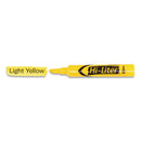 Avery HI-LITER Desk-Style Highlighters, Yellow Ink, Chisel Tip, Yellow/Black Barrel, Dozen