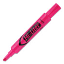 Avery HI-LITER Desk-Style Highlighters, Fluorescent Pink Ink, Chisel Tip, Pink/Black Barrel, Dozen