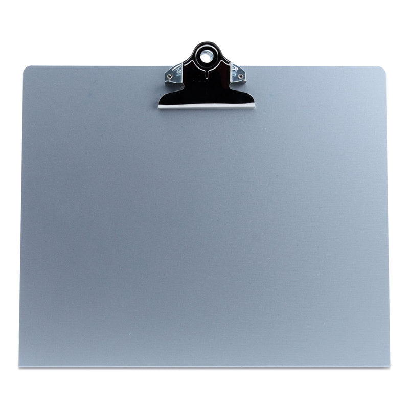 Saunders Free Standing Clipboard, Landscape Orientation, 1" Clip Capacity, Holds 11 x 8.5 Sheets, Silver