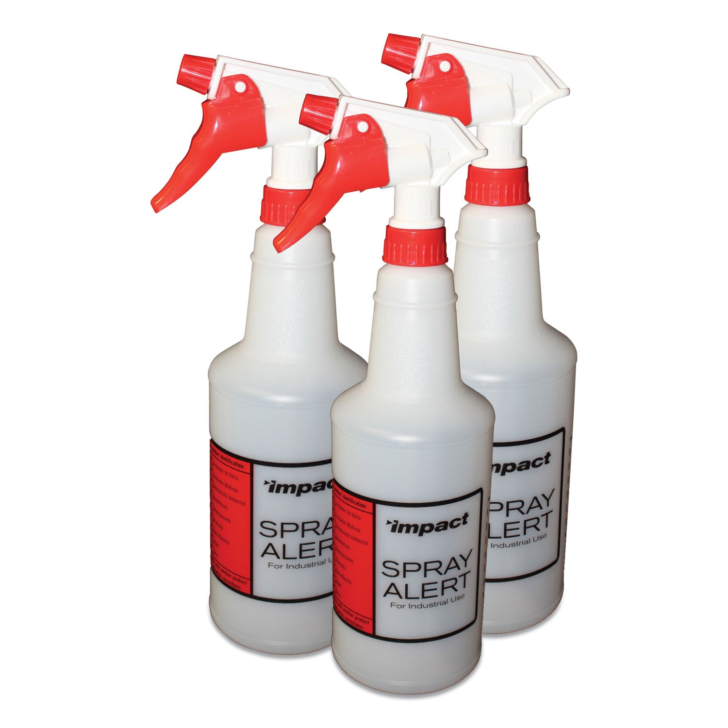 Spray Alert System, 24 oz, Natural with Red/White Sprayer, 3/Pack, 32 ...