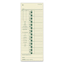 TOPS Time Clock Cards, Replacement for 10-800762, Two Sides, 3.5 x 9, 500/Box