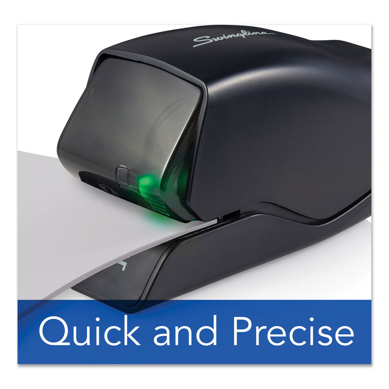 Swingline Desktop Cartridge Electric Stapler with LED Guide, 25-Sheet Capacity, Black