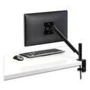 Fellowes Designer Suites Flat Panel Monitor Arm, 180 Degree Rotation, 45 Degree Tilt, 360 Degree Pan, Black, Supports 20 lb