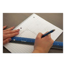 Victor Easy Read Stainless Steel Ruler, Standard/Metric, 12".5 Long, Blue