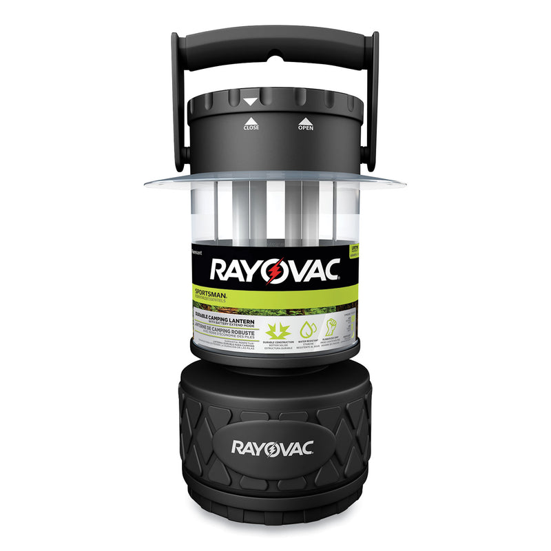 Rayovac Sportsman Fluorescent Lantern, 8 D Batteries (Sold Separately), Black
