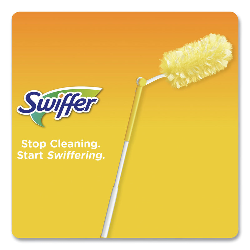 Swiffer Heavy Duty Dusters Starter Kit, Handle Extends to 3 ft, 1 Handle with 12 Duster Refills