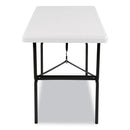 Iceberg IndestrucTable Classic Folding Table, Rectangular Top, 300 lb Capacity, 48w x 24d x 29h, Platinum