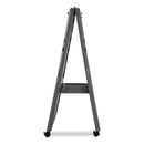 Iceberg Ingenuity Presentation Flipchart Easel with Dry Erase Surface, Resin Surface Frame, 33 x 28 x 73, Charcoal