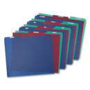 Pendaflex Poly Top Tab File Guides, 1/3-Cut Top Tab, January to December, 8.5 x 11, Assorted Colors, 12/Set