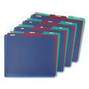 Pendaflex Poly Top Tab File Guides, 1/3-Cut Top Tab, January to December, 8.5 x 11, Assorted Colors, 12/Set