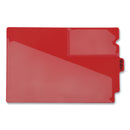 Pendaflex Colored Poly Out Guides with Center Tab, 1/3-Cut End Tab, Out, 8.5 x 11, Red, 50/Box