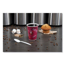 Dart Solo Paper Hot Drink Cups in Bistro Design, 12 oz, Maroon, 50/Bag, 20 Bags/Carton