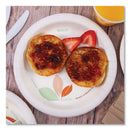 Dart Bare Paper Eco-Forward Dinnerware, Plate, 8.5" dia, Green/Tan, 125/Pack, 2 Packs/Carton
