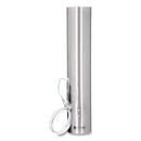 San Jamar Small Pull-Type Water Cup Dispenser, For 5 oz Cups, Stainless Steel