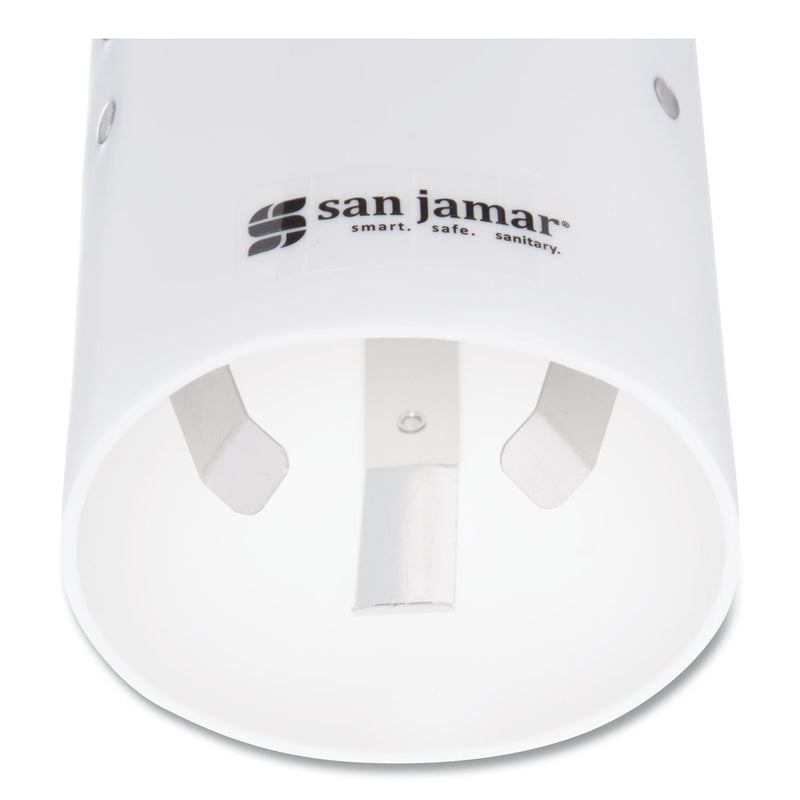 San Jamar Small Pull-Type Water Cup Dispenser, For 5 oz Cups, White