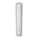 San Jamar Small Pull-Type Water Cup Dispenser, For 5 oz Cups, Stainless Steel