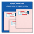 Avery Easy Peel White Address Labels w/ Sure Feed Technology, Inkjet Printers, 1.33 x 4, White, 14/Sheet, 100 Sheets/Box