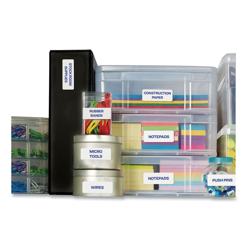Avery Easy Peel White Address Labels w/ Sure Feed Technology, Inkjet Printers, 1 x 4, White, 20/Sheet, 25 Sheets/Pack