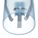 San Jamar Adjustable Frosted Water Cup Dispenser, For 4 oz to 10 oz Cups, Blue