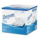Surpass Facial Tissue, 2-Ply, White, Flat Box, 125/Box, 10 Boxes/Carton