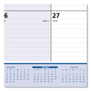 AT-A-GLANCE QuickNotes Desk Pad, 22 x 17, White/Blue/Yellow Sheets, Black Binding, Clear Corners, 13-Month (Jan to Jan): 2023 to 2024
