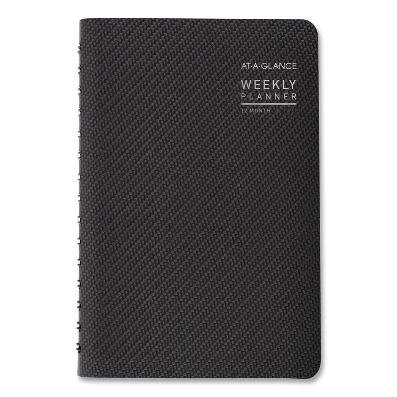 AT-A-GLANCE Contemporary Weekly/Monthly Planner, Open-Block Format, 8.5 x 5.5, Graphite Cover, 12-Month (Jan to Dec): 2023