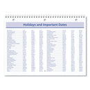 AT-A-GLANCE QuickNotes Desk/Wall Calendar, 3-Hole Punched, 11 x 8, White/Blue/Yellow Sheets, 12-Month (Jan to Dec): 2023