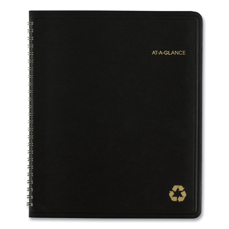 AT-A-GLANCE Recycled Monthly Planner with Perforated Memo Section, 8.75 x 7, Black Cover, 12-Month (Jan to Dec): 2023
