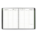 AT-A-GLANCE Recycled Weekly Vertical-Column Format Appointment Book, 11 x 8.25, Black Cover, 12-Month (Jan to Dec): 2023