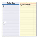 AT-A-GLANCE QuickNotes Desk Pad, 22 x 17, White/Blue/Yellow Sheets, Black Binding, Clear Corners, 13-Month (Jan to Jan): 2023 to 2024