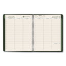 AT-A-GLANCE Recycled Weekly Vertical-Column Format Appointment Book, 11 x 8.25, Green Cover, 12-Month (Jan to Dec): 2023