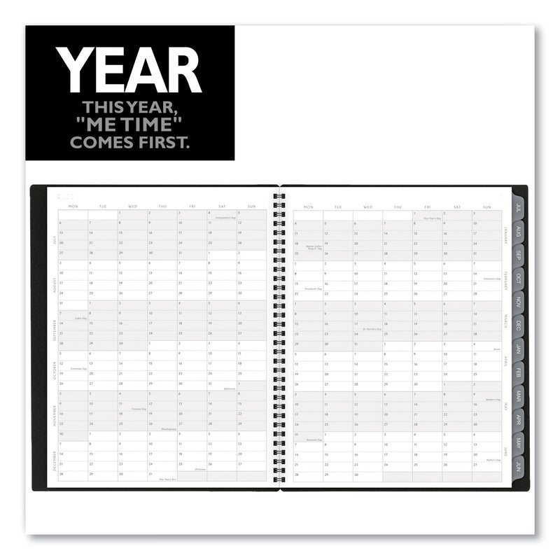 AT-A-GLANCE Elevation Academic Weekly/Monthly Planner, 11 x 8.5, Black Cover, 12-Month (July to June): 2022 to 2023
