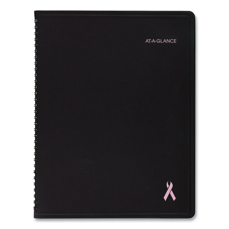 AT-A-GLANCE QuickNotes Special Edition Monthly Planner, 11 x 8.25, Black/Pink Cover, 12-Month (Jan to Dec): 2023