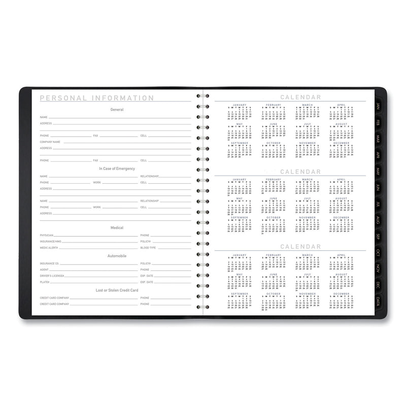AT-A-GLANCE Contemporary Weekly/Monthly Planner, Vertical-Column Format, 11 x 8.25, Black Cover, 12-Month (Jan to Dec): 2023