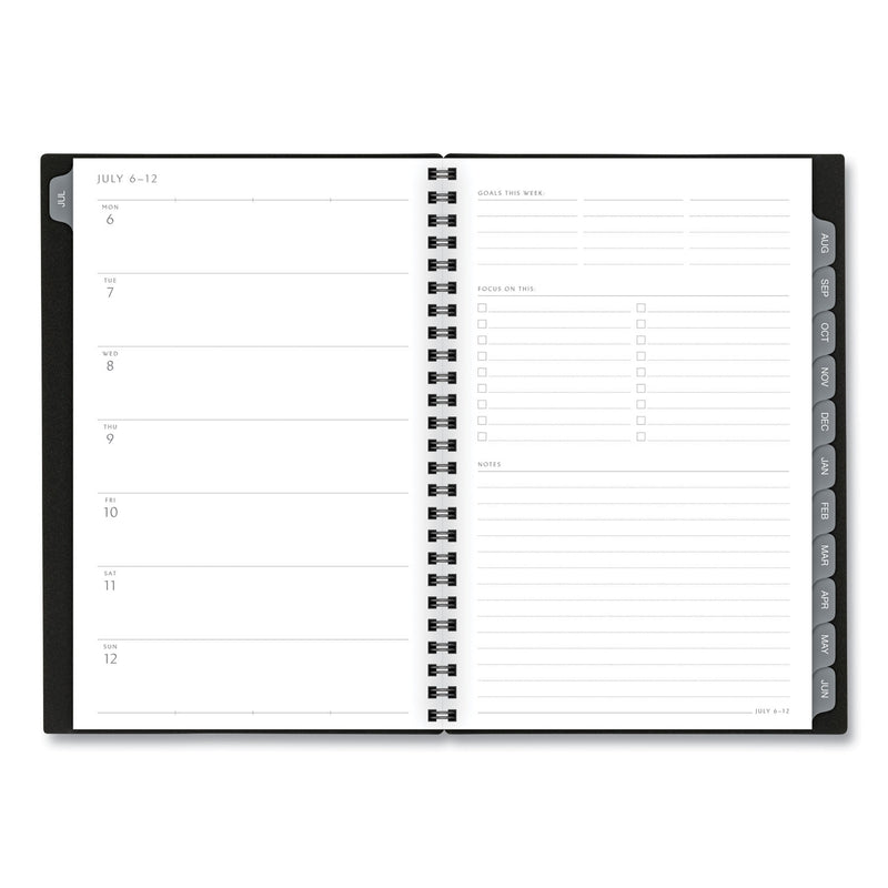 AT-A-GLANCE Elevation Academic Weekly/Monthly Planner, 8.5 x 5.5, Black Cover, 12-Month (July to June): 2022 to 2023