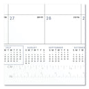 AT-A-GLANCE Academic Monthly Desk Pad, 21.75 x 17, White/Black Sheets, Black Binding/Corners, 12-Month (July to June): 2022 to 2023