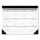 AT-A-GLANCE Academic Monthly Desk Pad, 21.75 x 17, White/Black Sheets, Black Binding/Corners, 12-Month (July to June): 2022 to 2023