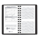 AT-A-GLANCE Weekly Planner, 4.5 x 2.5, Black Cover, 12-Month (Jan to Dec): 2024
