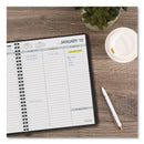 AT-A-GLANCE Weekly Planner Ruled for Open Scheduling, 8.75 x 6.75, Black Cover, 12-Month (Jan to Dec): 2023