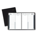 AT-A-GLANCE 24-Hour Daily Appointment Book, 8.75 x 7, Black Cover, 12-Month (Jan to Dec): 2023