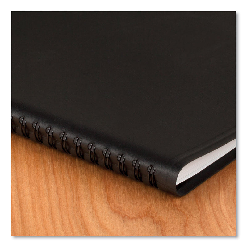AT-A-GLANCE 24-Hour Daily Appointment Book, 8.75 x 7, Black Cover, 12-Month (Jan to Dec): 2023