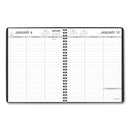 AT-A-GLANCE Weekly Planner Ruled for Open Scheduling, 8.75 x 6.75, Black Cover, 12-Month (Jan to Dec): 2023