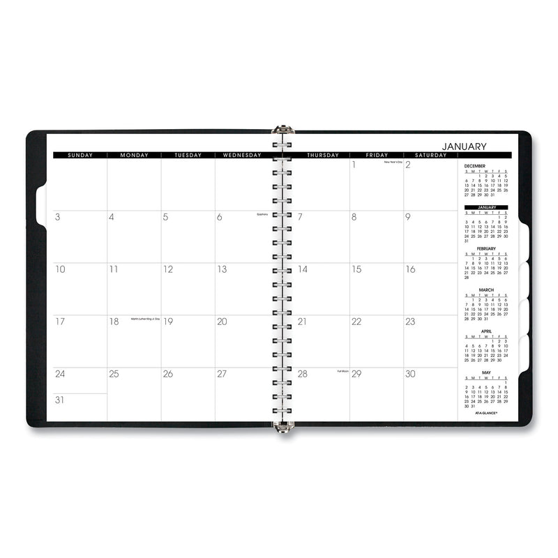 AT-A-GLANCE Refillable Multi-Year Monthly Planner, 11 x 9, Black Cover, 60-Month (Jan to Dec): 2022 to 2026