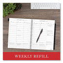 AT-A-GLANCE Executive Weekly/Monthly Planner Refill with 15-Minute Appointments, 11 x 8.25, White Sheets, 12-Month (Jan to Dec): 2023