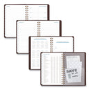 AT-A-GLANCE Signature Collection Distressed Brown Weekly Monthly Planner, 8.5 x 5.5, Brown Cover, 13-Month (Jan to Jan): 2023 to 2024