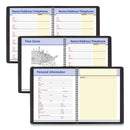 AT-A-GLANCE QuickNotes Weekly Block Format Appointment Book, 10 x 8, Black Cover, 12-Month (Jan to Dec): 2023
