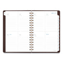AT-A-GLANCE Signature Collection Distressed Brown Weekly Monthly Planner, 8.5 x 5.5, Brown Cover, 13-Month (Jan to Jan): 2023 to 2024
