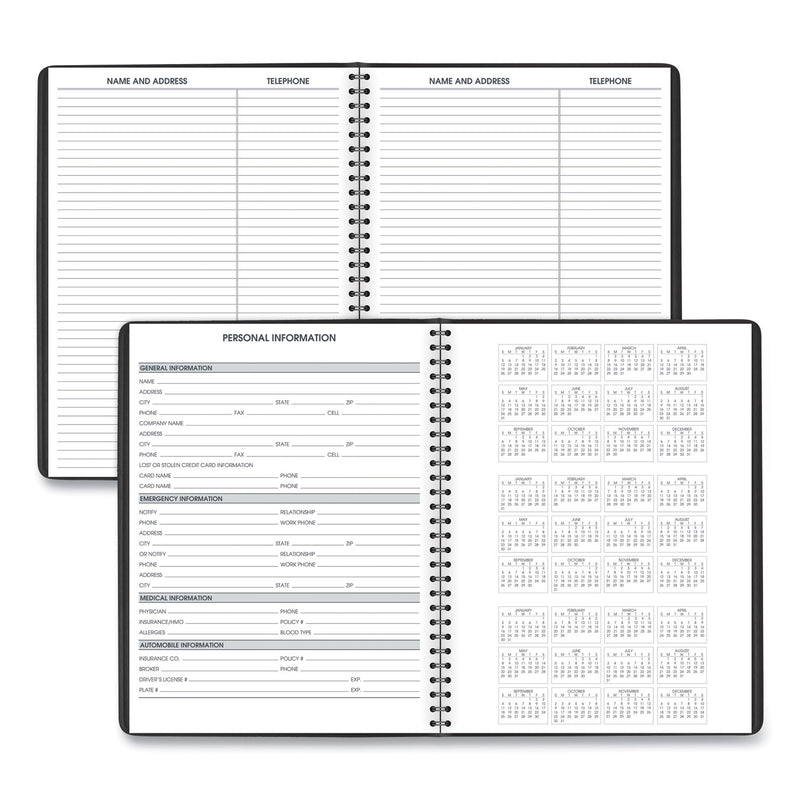 AT-A-GLANCE Weekly Appointment Book, 11 x 8.25, Black Cover, 13-Month (Jan to Jan): 2023 to 2024